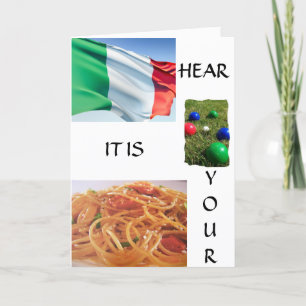 "GESAMT ITALIENISCHE BIRTHTAGGREETINGS" KARTE