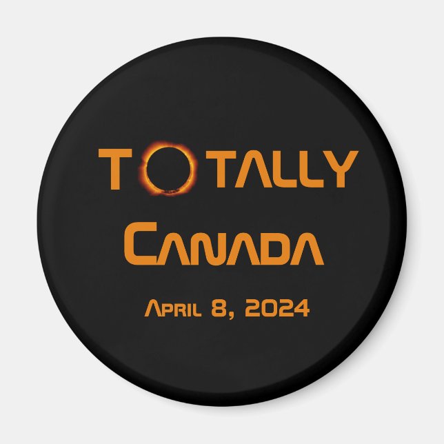 Gesamt Kanada 2024 Solar Eclipse Magnet (Vorne)