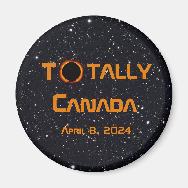Gesamt Kanada 2024 Solar Eclipse Magnet (Vorne)