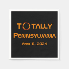 Gesamt Pennsylvania 2024 Solar Eclipse Serviette