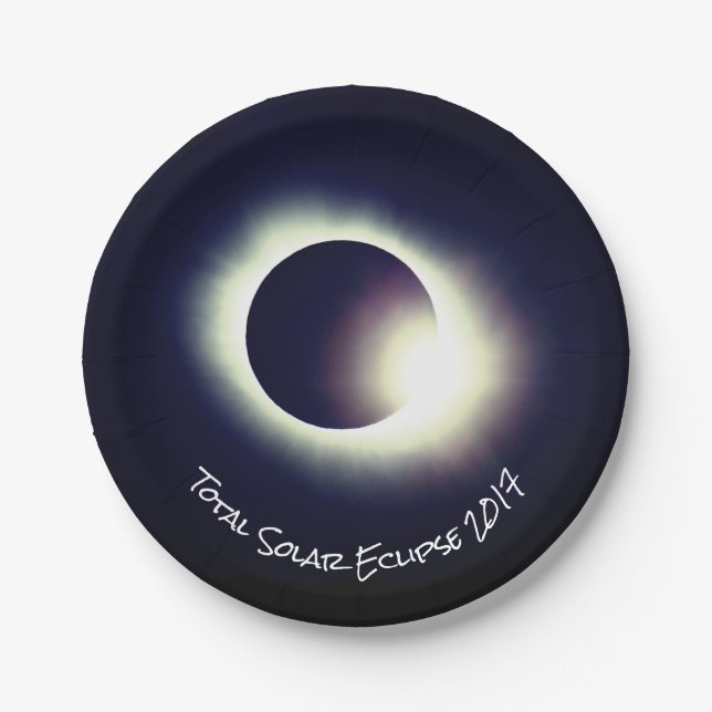 Gesamt Solar 2017 Eclipse Pappteller (Vorderseite)