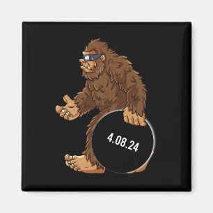Gesamt Solar Eclipse 04.08.2024 Bigfoot Fun Boys G Magnet