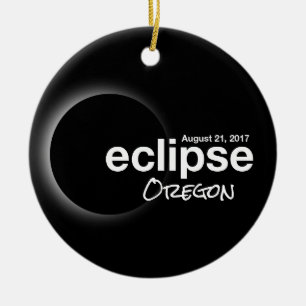 Gesamt Solar Eclipse 2017 - Oregon Keramikornament
