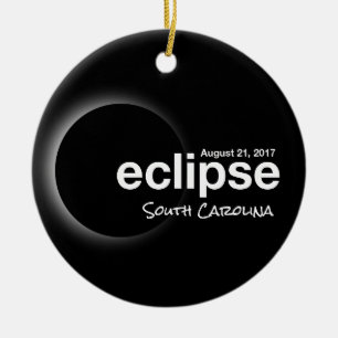 Gesamt Solar Eclipse 2017 - South Carolina Keramik Ornament