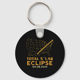 Gesamt Solar Eclipse 2024 April 8 Männer Frauen Ki Schlüsselanhänger
