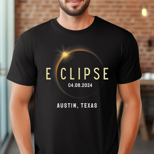 Gesamt Solar Eclipse 2024 April 8 Name des benutze T-Shirt