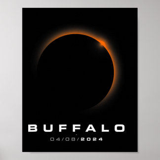 Gesamt Solar Eclipse 2024 - Buffalo Solar Eclipse Poster