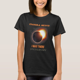Gesamt Solar Eclipse 2024 Coahuila Mexiko T-Shirt