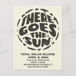 Gesamt Solar Eclipse 2024 Es geht um die Sonne Postkarte