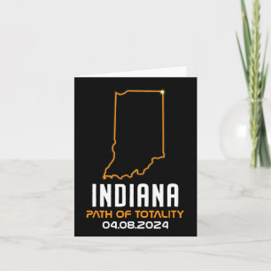 Gesamt Solar Eclipse 2024 Indiana April 8 Amerika Karte