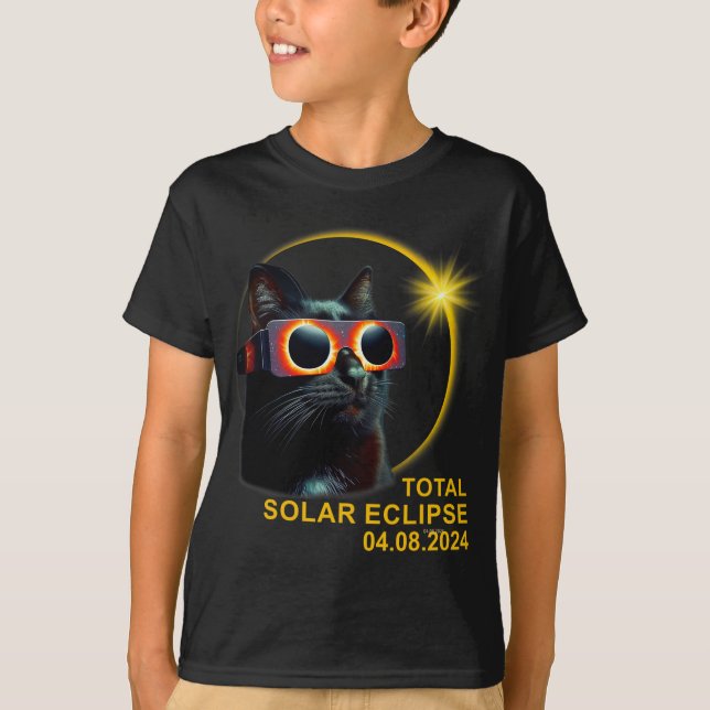 Gesamt Solar-Eclipse 2024 Niedliche Solar-Eclipse- T-Shirt (Vorderseite)
