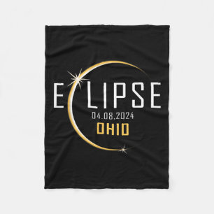 Gesamt Solar Eclipse 2024 Ohio America Spring Tota Fleecedecke