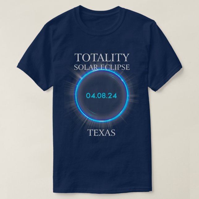 Gesamt Solar Eclipse 2024 Texas 040824 Astronomie  T-Shirt (Design vorne)