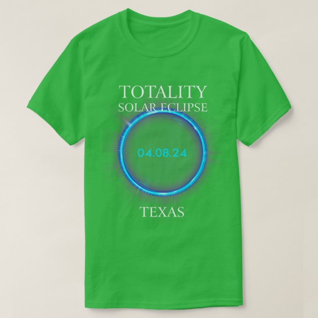 Gesamt Solar Eclipse 2024 Texas 040824 Astronomie  T-Shirt (Design vorne)