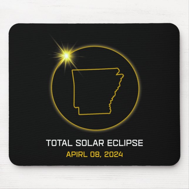 Gesamt Solar Eclipse 2024 The Arkansas Tour Totali Mousepad (Vorne)