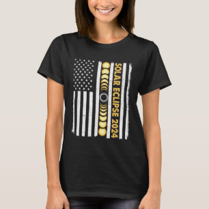 Gesamt Solar Eclipse 2024 Totality Phases US Ameri T-Shirt