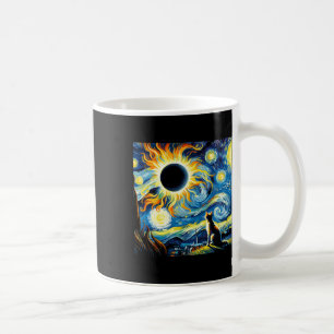 Gesamt Solar Eclipse 2024 Van Gogh Starry Night Ca Kaffeetasse