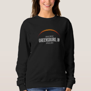Gesamt Solar Eclipse 8. April 2024 Greensburg in Sweatshirt