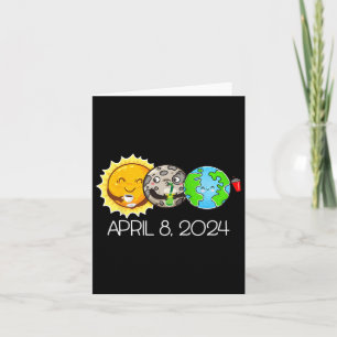 Gesamt Solar Eclipse 8. April 2024 Moon Astronomy Karte