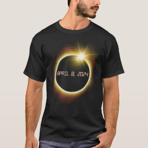 Gesamt Solar Eclipse 8. April 2024 Totality Eclips T-Shirt