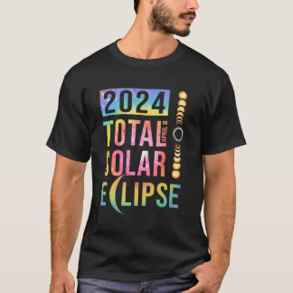 Gesamt Solar Eclipse 8. April 2024 Totality Usa T-Shirt