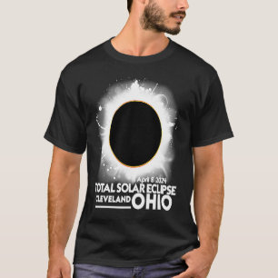 Gesamt Solar Eclipse Cleveland Ohio 8. April 2024 T-Shirt