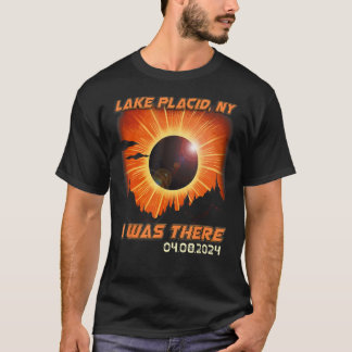 Gesamt Solar Eclipse Mountain Wandersee Placid Ne T-Shirt