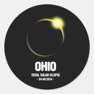 Gesamt-Solaranlage 2024 04,08,24 Ohio Runder Aufkleber