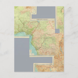 Gesamtafrika Postkarte