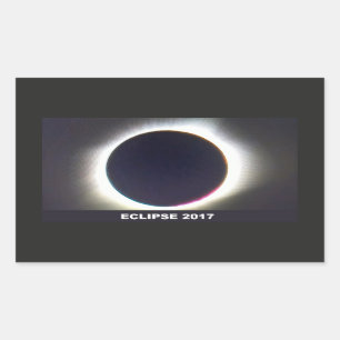 Gesamtaufkleber der Sonnenfinsternis-2017 Rechteckiger Aufkleber