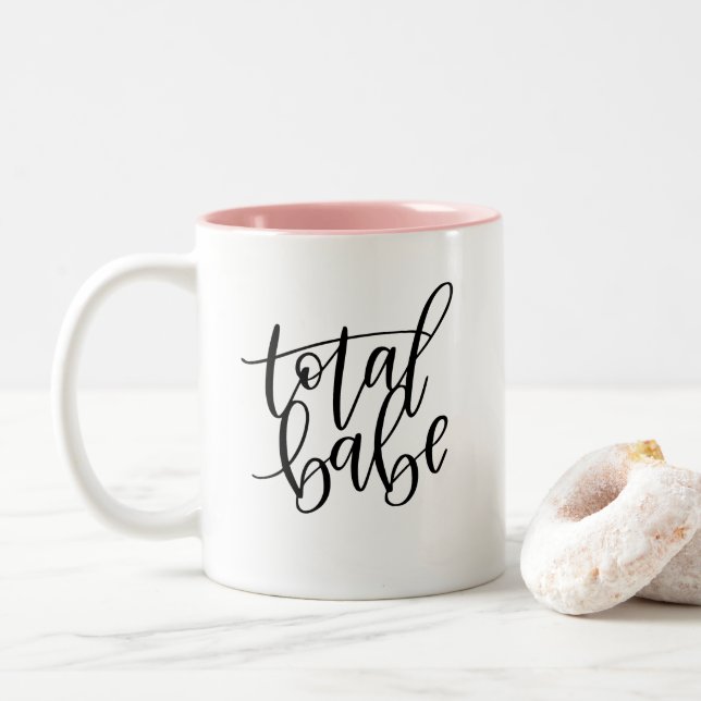 Gesamtbaby-Kaffee-Tee-Tasse Zweifarbige Tasse (Mit Donut)