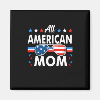 Gesamte amerikanische Mama 4. Juli Familienmatchin Magnet