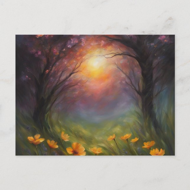 Gesamte Eclipse der benutzerdefinierten Sun-POSTCA Postkarte (Vorderseite)