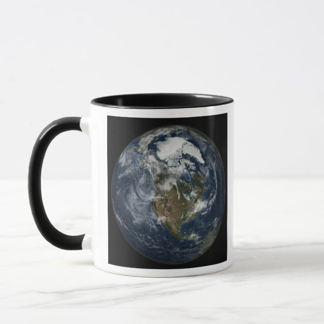 Gesamte Erde mit Nordamerika 5 Tasse (Links)