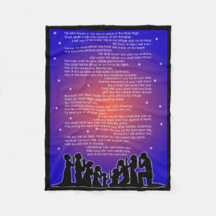Gesamte Fleece-Decke des Psalm-91 Fleecedecke
