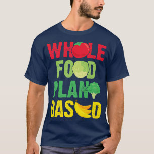 Gesamte Lebensmittelanlage auf der Grundlage Vegan T-Shirt