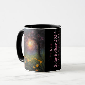 Gesamter Eclipse des Sun GPS Spring Dogwood-Namens Tasse