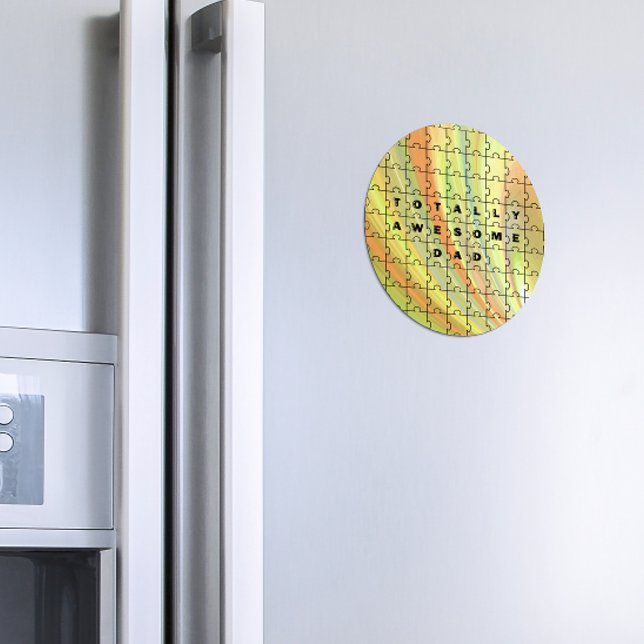 Gesamter Phantastischer Vater Puzzle Gelb/braun Magnet (Von Creator hochgeladen)