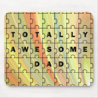 Gesamter Phantastischer Vater Puzzle Gelb/braun Mousepad