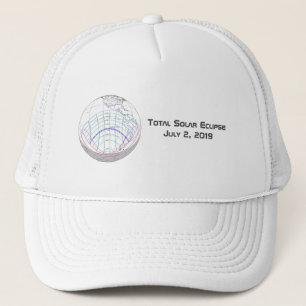 Gesamter Solar-Eclipse 2019 Globaler Pfad Truckerkappe