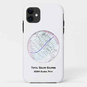 Gesamter Solar-Eclipse 2024 Globaler Pfad Case-Mate iPhone Hülle