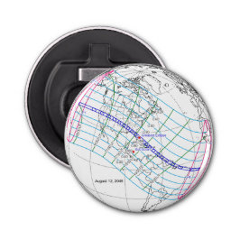 Gesamter Solar-Eclipse 2045 Globaler Pfad Flaschenöffner