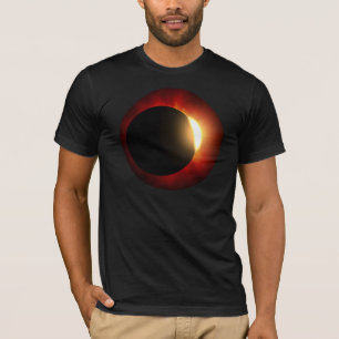 Gesamter Solar Eclipse Astronomen Feuerring T-Shirt