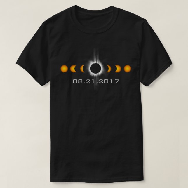 Gesamter Solar-Eclipse-August 21 2017 Sonnenmond Z T-Shirt (Design vorne)
