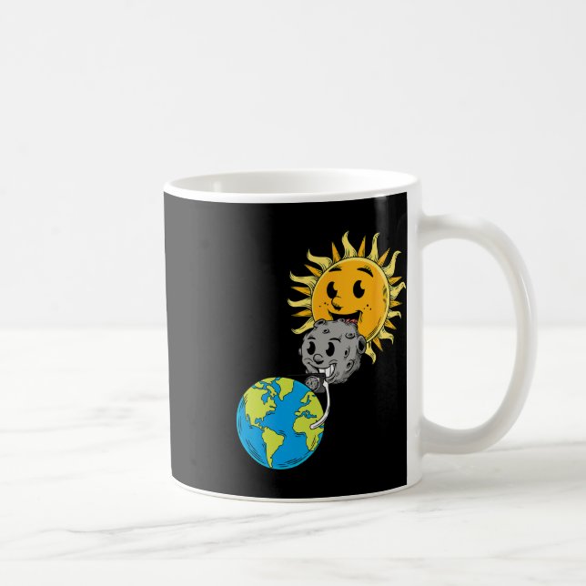 Gesamter Solar-Eclipse Earth Moon Sun FotoTablet L Kaffeetasse (Rechts)