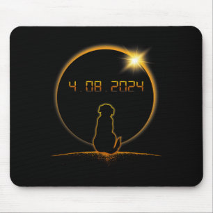 Gesamter Solar-Eclipse-Hund Mousepad