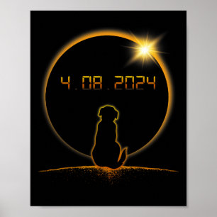 Gesamter Solar-Eclipse-Hund Poster