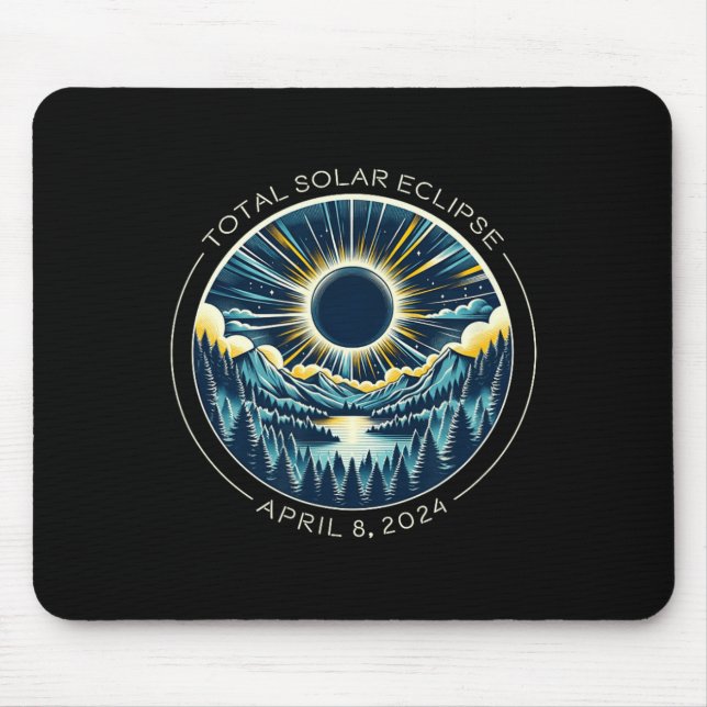 Gesamter Solar-Eclipse Künstlerischer Alltagsrhyth Mousepad (Vorne)