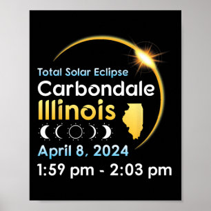 Gesamter Solarkollektor in Carbondale Illinois am  Poster