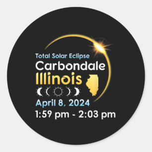 Gesamter Solarkollektor in Carbondale Illinois am Runder Aufkleber